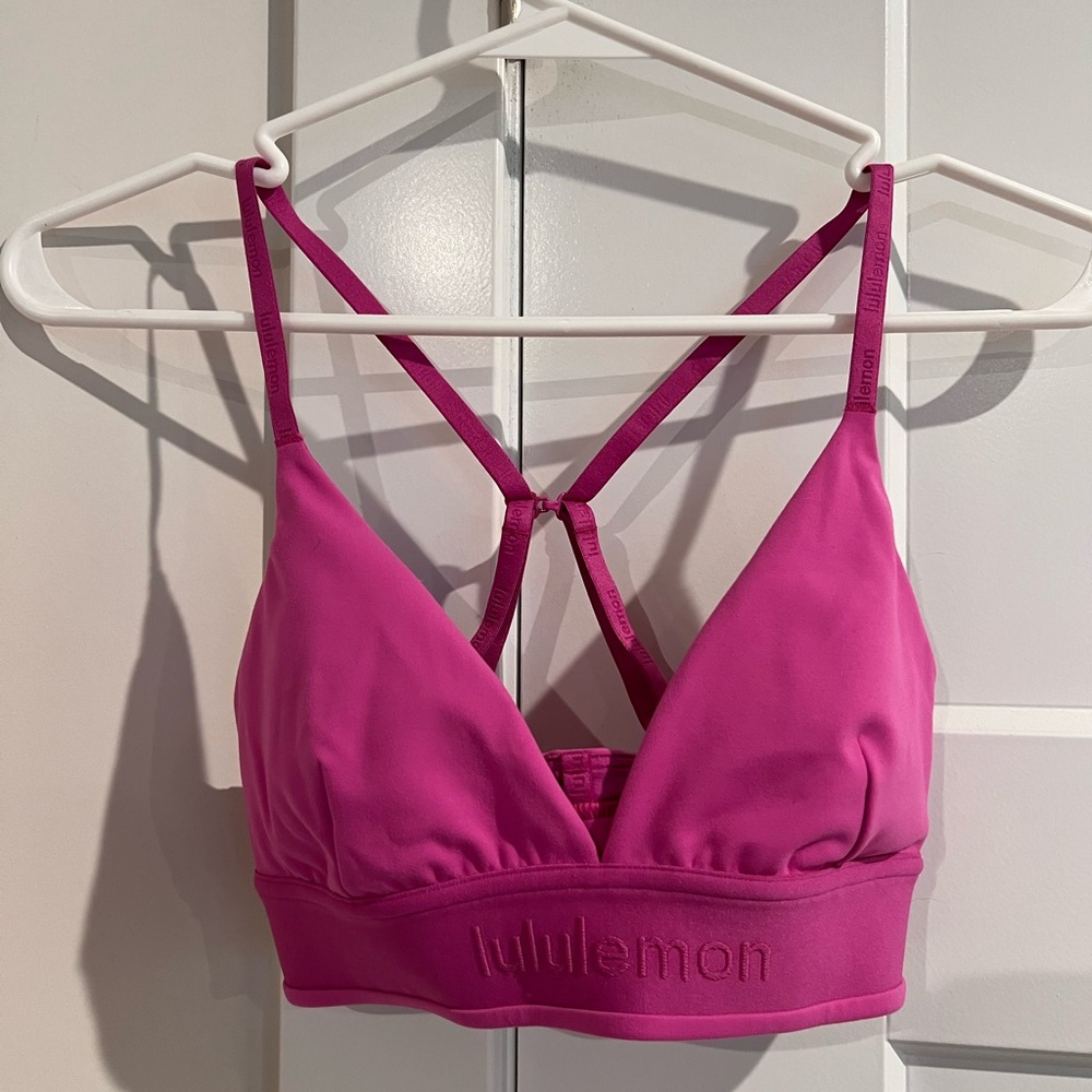 lululemon License To Train Pink Sports Bra